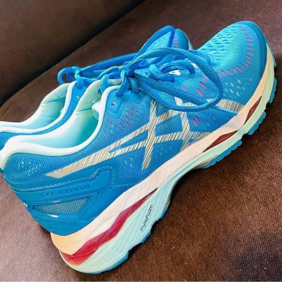ASICS GEL KAYANO 23 Womens Blue Pink Silver 7.5 US 39 EUR Excellent condition - Picture 8 of 8